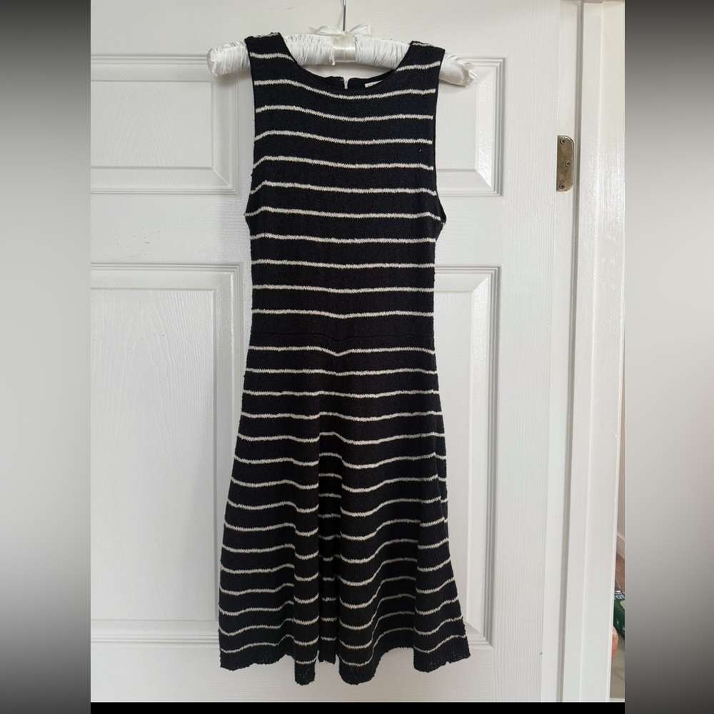 Black and White Striped Dress